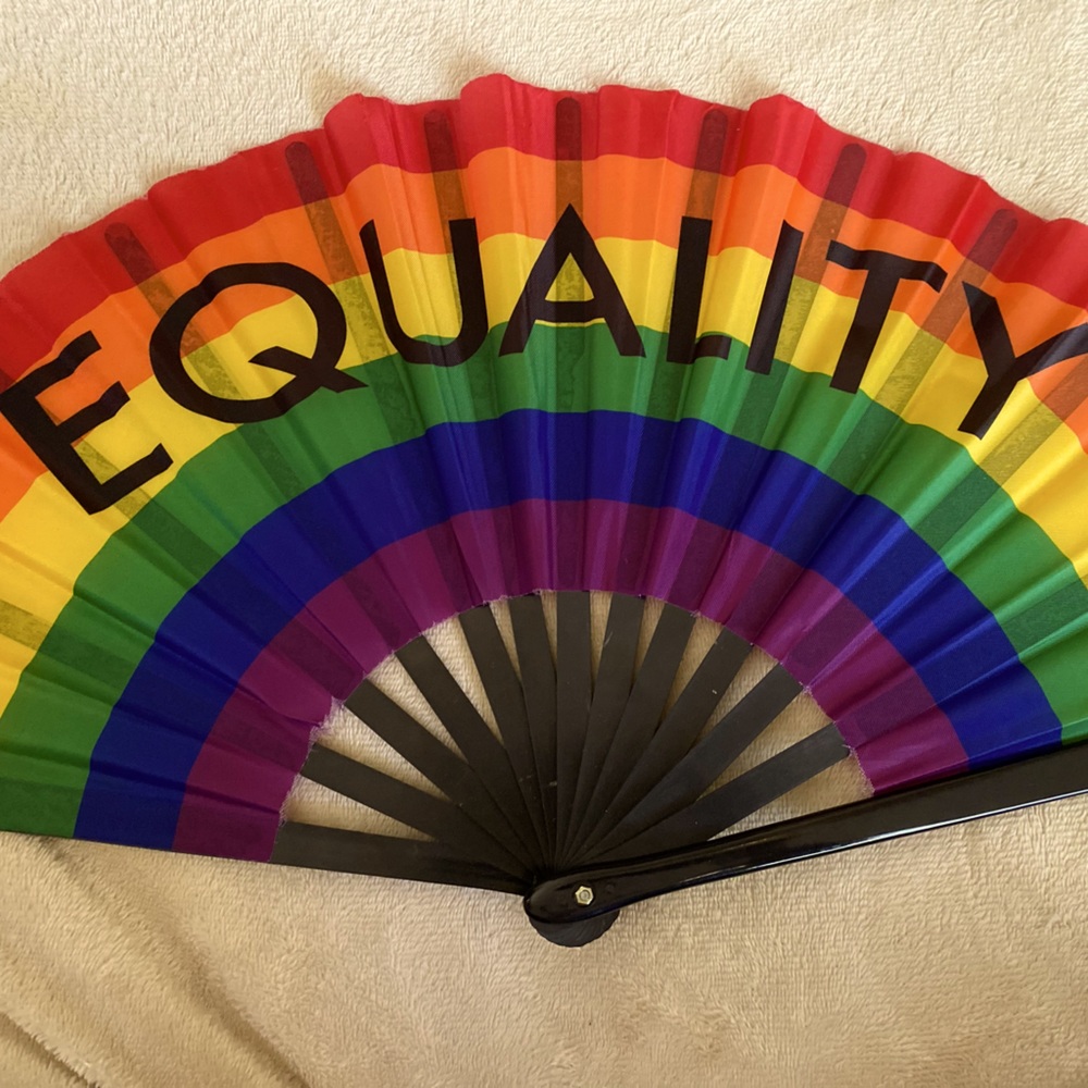 equality pride flag fan from hot topic